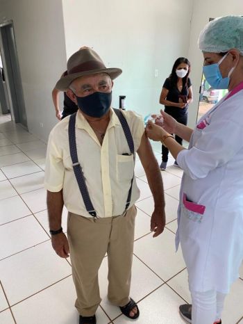 O município de Farol avança com a vacina para idosos de 74 a 70 anos