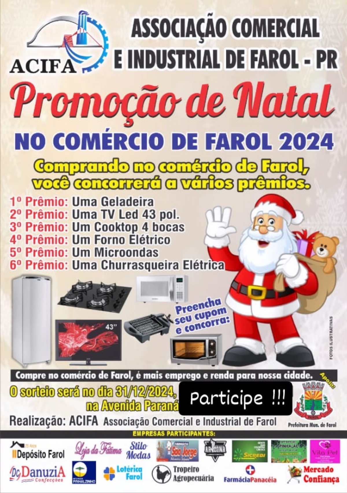 ACIFA: Campanha de compras de Natal é lançada