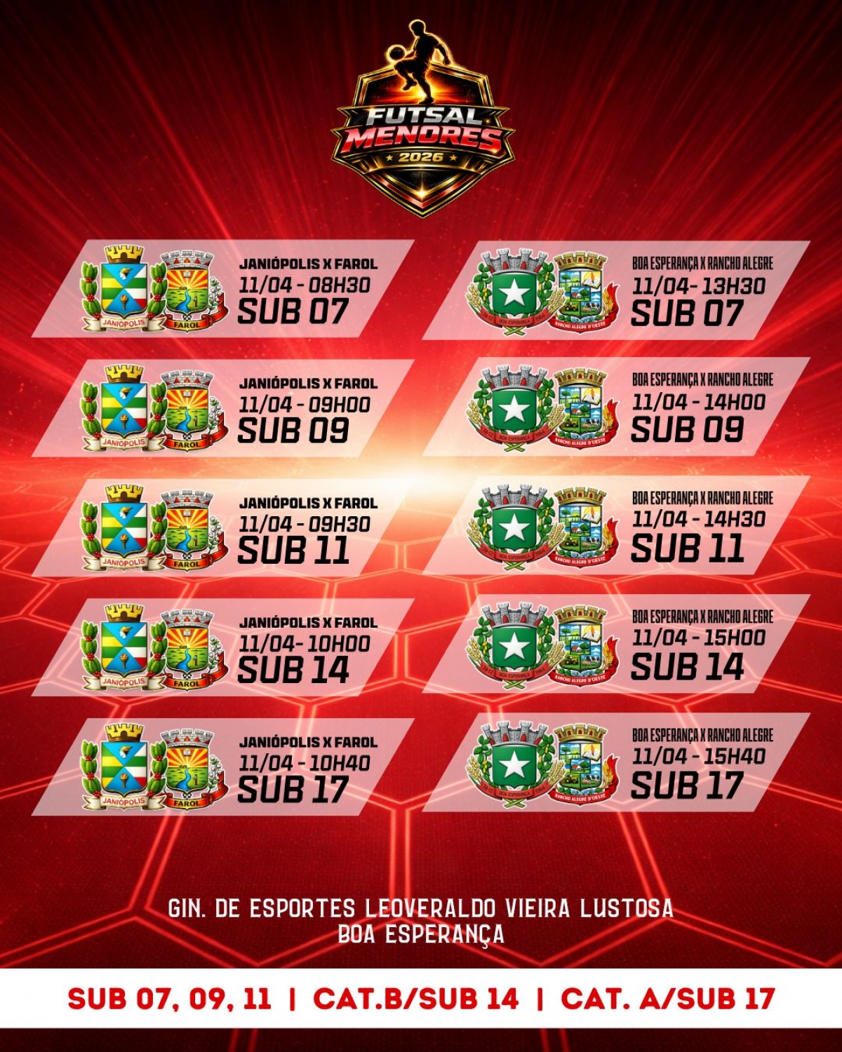 Escolinha de Futsal de Farol participa de campeonato regional entre municípios